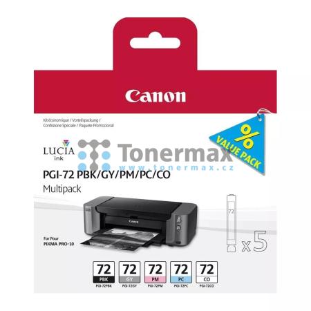 Canon PGI-72, PBK/GY/PM/PC/CO, 6403B007, multipack, originální cartridge pro tiskárny Canon PIXMA PRO-10, PIXMA PRO-10S