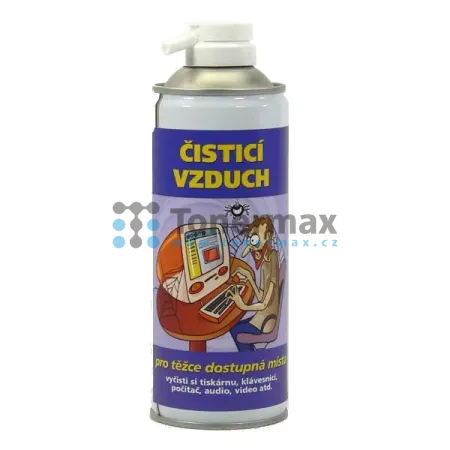 Čistící stlačený vzduch na těžce přístupná místa Čistík, 400 ml