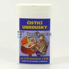 Čistící trhací ubrousky Čistík na LCD, notebooky, dóza, 50ks