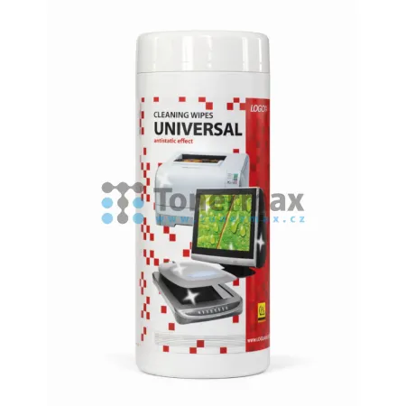 Čisticí trhací ubrousky univerzální Logo, dóza, 100 ks