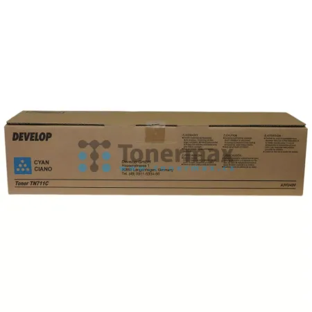Toner Develop TN711C, TN-711C, A3VU4D0, poškozený obal