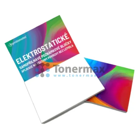 Elektrostatické poznámkové bločky Symbionotes, 190x100 mm, bílé (100 listů)