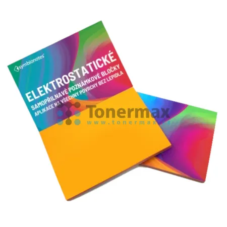 Elektrostatické poznámkové bločky Symbionotes, 190x100 mm, oranžové (100 listů)