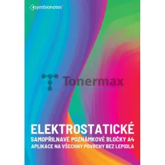 Elektrostatické poznámkové bloky Symbionotes, A4, bílé (100 listů)