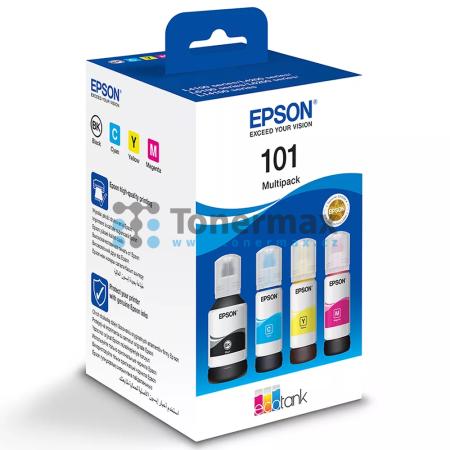 Epson 101, C13T03V64A, ink bottle, Multipack, originální inkoustová lahvička pro tiskárny Epson L4150, L4160, L4260, L4266, L6160, L6170, L6190, L6260, L6270, L6276, L6290, L14150