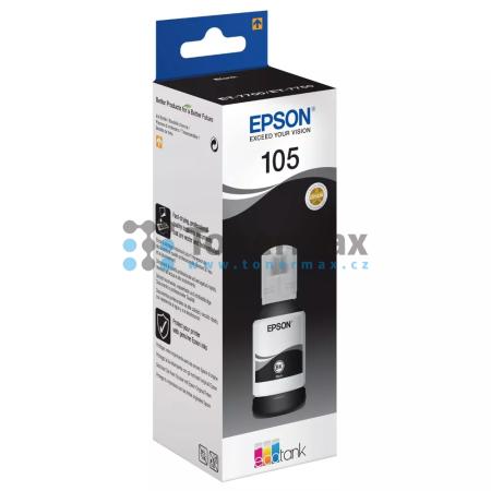Epson 105, C13T00Q140, ink bottle, originální inkoustová lahvička pro tiskárny Epson ET-7700, EcoTank ET-7700, ET-7750, EcoTank ET-7750, L7160, EcoTank L7160, L7180, EcoTank L7180, L7188, EcoTank L7188