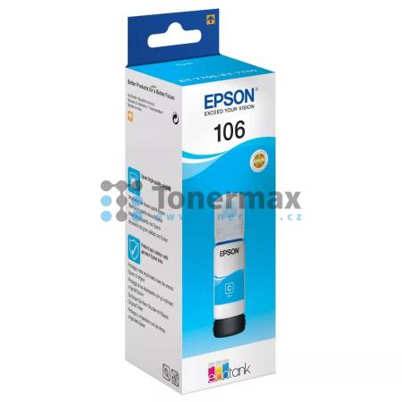 Epson 106, C13T00R240, ink bottle, originální inkoustová lahvička pro tiskárny Epson ET-7700, EcoTank ET-7700, ET-7750, EcoTank ET-7750, L7160, EcoTank L7160, L7180, EcoTank L7180, L7188, EcoTank L7188