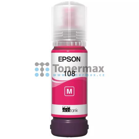 Epson 108, C13T09C34A, ink bottle, originální inkoustová lahvička pro tiskárny Epson L8050, EcoTank L8050, L18050