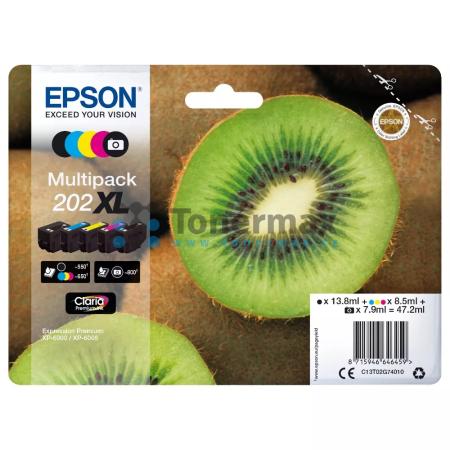 Epson 202XL, C13T02G74010, multipack, originální cartridge pro tiskárny Epson XP-6000, Expression Premium XP-6000, XP-6005, Expression Premium XP-6005, XP-6100, Expression Premium XP-6100, XP-6105, Expression Premium XP-6105