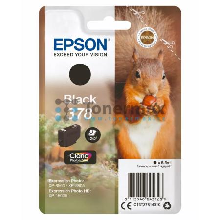 Epson 378, C13T37814010, originální cartridge pro tiskárny Epson XP-8500, Expression Photo XP-8500, XP-8505, Expression Photo XP-8505, XP-15000, Expression Photo HD XP-15000