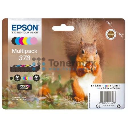 Epson 378, C13T37884010, multipack, originální cartridge pro tiskárny Epson XP-8500, Expression Photo XP-8500, XP-8505, Expression Photo XP-8505