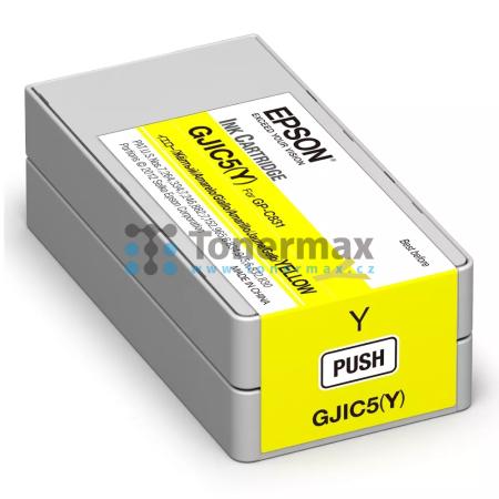 Epson GJIC5(Y), C13S020566, originální cartridge pro tiskárny Epson ColorWorks C831, GP-C831
