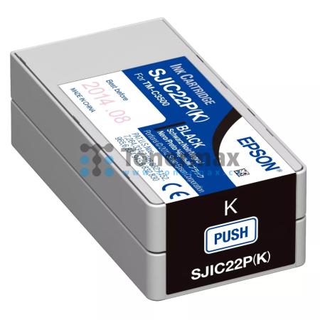 Epson SJIC22P(K), C33S020601, originální cartridge pro tiskárny Epson ColorWorks C3500, TM-C3500