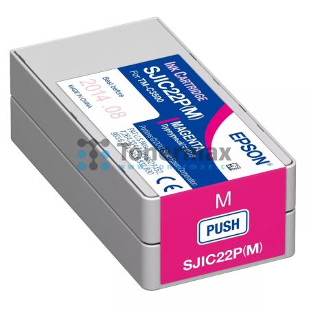 Epson SJIC22P(M), C33S020603, originální cartridge pro tiskárny Epson ColorWorks C3500, TM-C3500