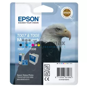 Epson T007+T008, C13T00740310, multipack