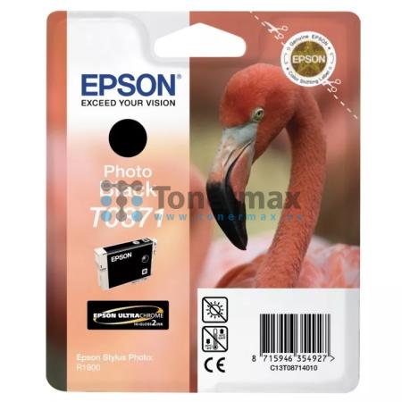 Epson T0871, C13T08714010, originální cartridge pro tiskárny Epson Stylus Photo R1900