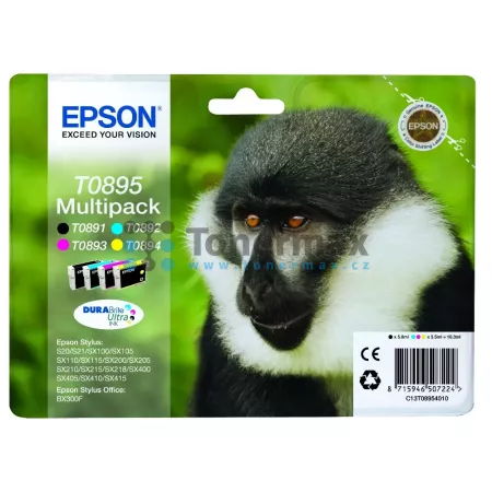 Cartridge Epson T0895, C13T08954010, multipack