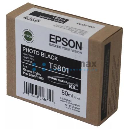 Epson T5801, C13T580100, originální cartridge pro tiskárny Epson Stylus Pro 3800, Stylus Pro 3880