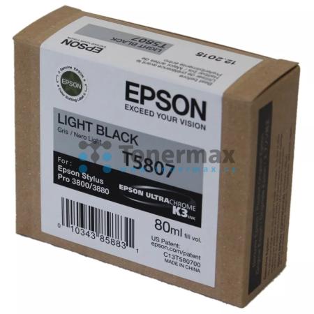 Epson T5807, C13T580700, originální cartridge pro tiskárny Epson Stylus Pro 3800, Stylus Pro 3880
