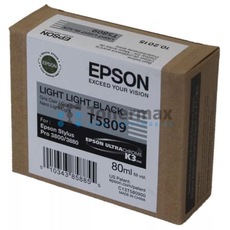 Epson T5809, C13T580900, originální cartridge pro tiskárny Epson Stylus Pro 3800, Stylus Pro 3880