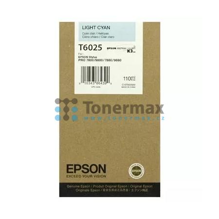 Epson T6025, C13T602500, originální cartridge pro tiskárny Epson Stylus Pro 7800, Stylus Pro 7880, Stylus Pro 9800, Stylus Pro 9880