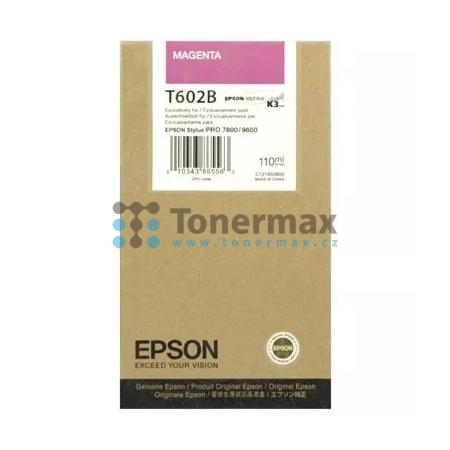 Epson T602B, C13T602B00, originální cartridge pro tiskárny Epson Stylus Pro 7800, Stylus Pro 9800