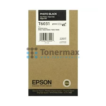 Epson T6031, C13T603100, originální cartridge pro tiskárny Epson Stylus Pro 7800, Stylus Pro 7880, Stylus Pro 9800, Stylus Pro 9880