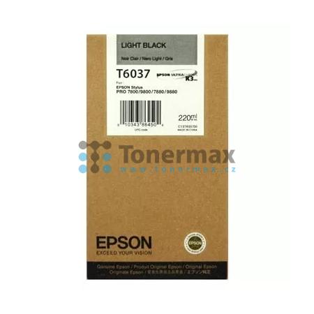 Epson T6037, C13T603700, originální cartridge pro tiskárny Epson Stylus Pro 7800, Stylus Pro 7880, Stylus Pro 9800, Stylus Pro 9880