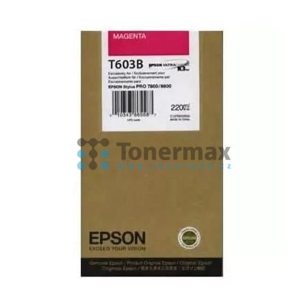 Epson T603B, C13T603B00, originální cartridge pro tiskárny Epson Stylus Pro 7800, Stylus Pro 9800