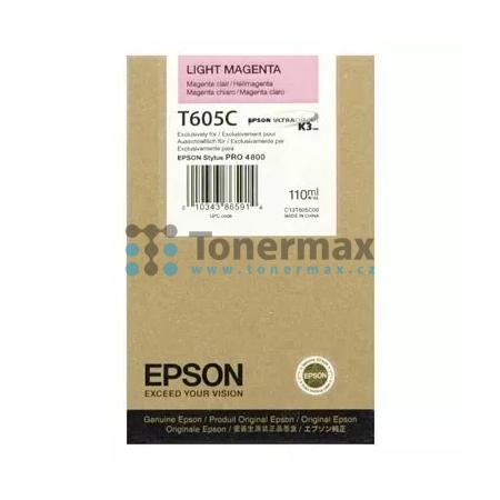 Epson T605C, C13T605C00, originální cartridge pro tiskárny Epson Stylus Pro 4800