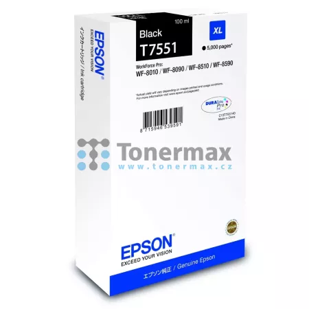 Cartridge Epson T7551, C13T755140 (XL)