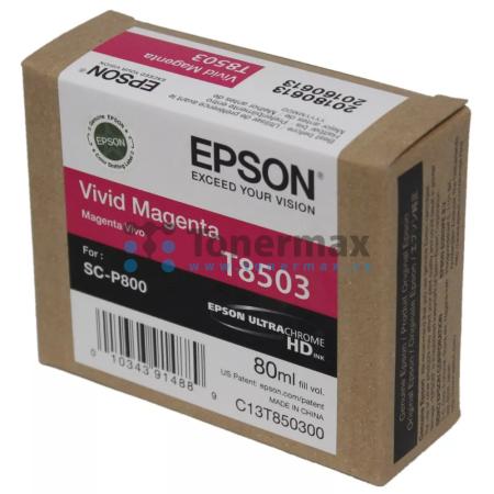 Epson T8503, C13T850300, originální cartridge pro tiskárny Epson SureColor P800, SureColor SC-P800