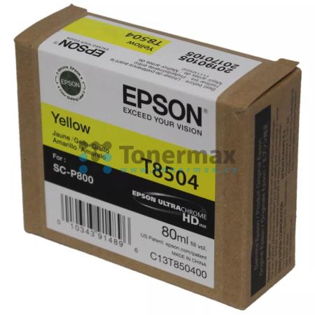 Epson T8504, C13T850400, originální cartridge pro tiskárny Epson SureColor P800, SureColor SC-P800