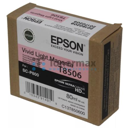Epson T8506, C13T850600, originální cartridge pro tiskárny Epson SureColor P800, SureColor SC-P800