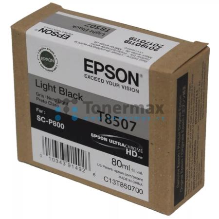 Epson T8507, C13T850700, originální cartridge pro tiskárny Epson SureColor P800, SureColor SC-P800