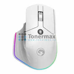 Ergonomická herní myš Marvo G803, bezdrátová, 4000 DPI, Bluetooth, bílá