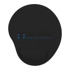 Ergonomická podložka pod myš a zápěstí Powerton gelová - černá
