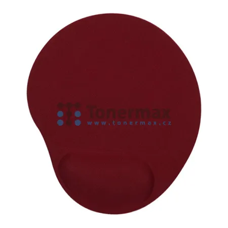 Ergonomická podložka pod myš a zápěstí Powerton gelová - vínově červená
