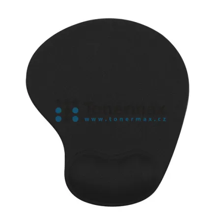Ergonomická podložka pod myš a zápěstí Powerton mini gelová - černá