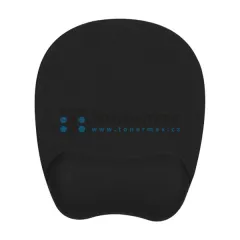 Ergonomická podložka pod myš a zápěstí Powerton pěnová - černá