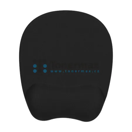Ergonomická podložka pod myš a zápěstí Powerton pěnová - černá
