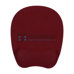 Ergonomická podložka pod myš a zápěstí Powerton pěnová - vínově červená