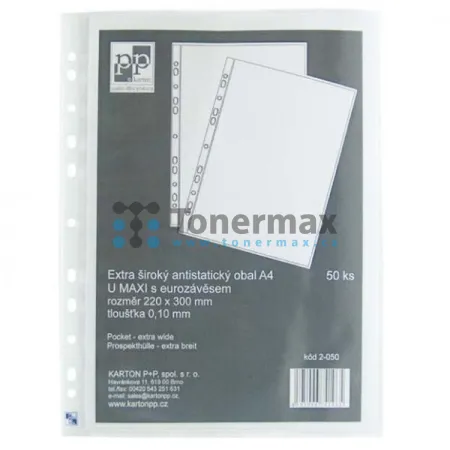 Euroobal 'U' Maxi A4, 220 x 300 mm, 100 mic, matný, 50 ks