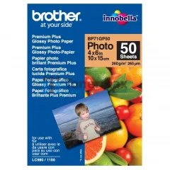 Fotopapír Brother Premium Glossy Photo Paper BP71GP50, 10x15 cm, lesklý, 260 g/m2, 50 ks