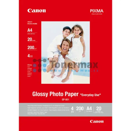 Fotopapír Canon Glossy Photo Paper GP-501, A4, lesklý, 210 g/m2, 20 ks