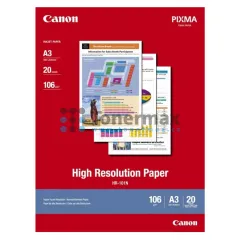 Fotopapír Canon High Resolution Paper HR‑101, A3, speciálně vyhlazený, 106 g/m2, 20 ks