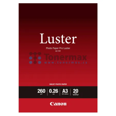 Fotopapír Canon LU-101 Photo Paper, A3, lesklý, 260 g/m2, 20 ks