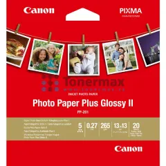 Fotopapír Canon Photo Paper Plus Glossy II PP-201, 13x13 cm, lesklý, 265 g/m2, 20 ks