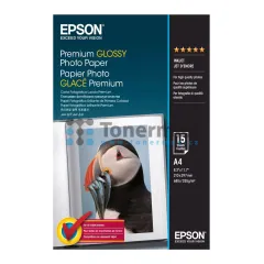 Fotopapír Epson Premium Glossy Photo Paper C13S042155 A4, lesklý, 255 g/m2, 15 ks