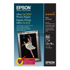 Fotopapír Epson Ultra Glossy Photo Paper C13S041944BH, 13x18 cm, lesklý, 300 g/m2, 50 ks